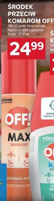 Stokrotka Środek przeciw komarom OFF! oferta