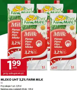 Stokrotka MLEKO UHT 3,2% FARM MILK oferta