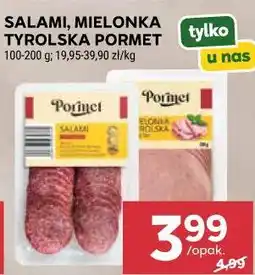 Stokrotka SALAMI, MIELONKA TYROLSKA PORMET oferta