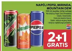 Stokrotka NAPÓJ PEPSI, MIRINDA, MOUNTAIN DEW 330 ml puszka różne rodzaje oferta