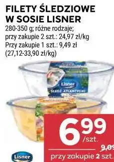 Stokrotka FILETY ŚLEDZIOWE W SOSIE LISNER 280-350 g różne rodzaje oferta