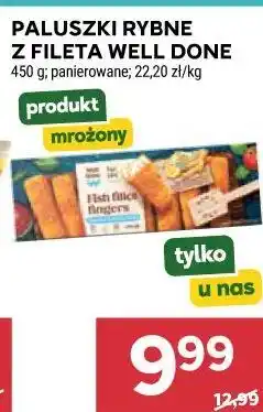 Stokrotka PALUSZKI RYBNE Z FILETA WELL DONE 450 g panierowane oferta