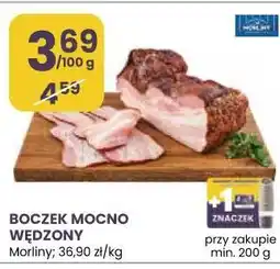 Stokrotka BOCZEK MOCNO WĘDZONY Morliny 36,90 zł/kg oferta