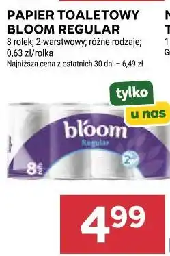 Stokrotka Papier toaletowy Bloom Regular 8 rolek 2-warstwowy różne rodzaje 0,63 zł/rolka oferta