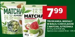 Stokrotka TRUSKAWKA, MIGDAŁY W BIAŁEJ CZEKOLADZIE Z MATCHA JUTRZENKA oferta
