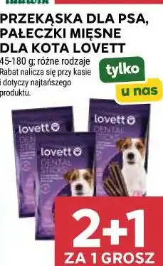 Stokrotka PRZEKĄSKA DLA PSA, PAŁECZKI MIĘSNE DLA KOTA LOVETT oferta