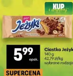 Delikatesy Centrum Ciastka Jeżyki 140 g wybrane rodzaje oferta