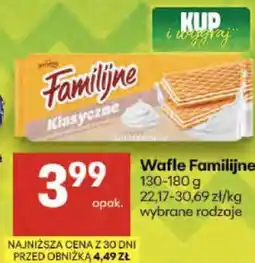 Delikatesy Centrum Wafle Familijne 130-180 g wybrane rodzaje oferta