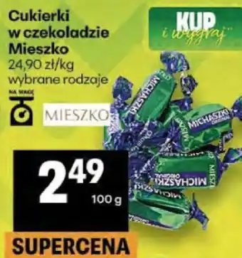 Delikatesy Centrum Cukierki w czekoladzie Mieszko oferta