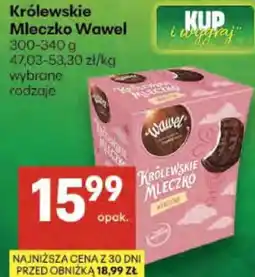 Delikatesy Centrum Królewskie Mleczko Wawel 300-340 g wybrane rodzaje oferta