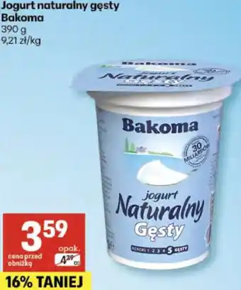 Delikatesy Centrum Jogurt naturalny gęsty Bakoma oferta