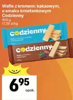 Delikatesy Centrum Wafle z kremem: kakaowym, o smaku śmietankowym Codzienny oferta