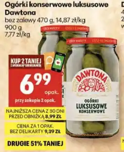 Delikatesy Centrum Ogórki konserwowe luksusowe Dawtona oferta