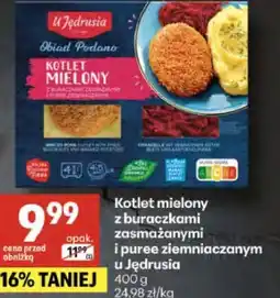 Delikatesy Centrum Kotlet mielony z buraczkami zasmażanymi i puree ziemniaczanym u Jędrusia oferta