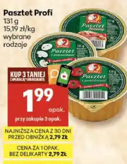 Delikatesy Centrum Pasztet Profi wybrane rodzaje oferta