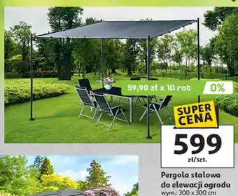 Pergola stalowa do elewacji ogrodu