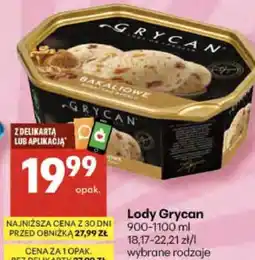 Delikatesy Centrum Lody Grycan oferta