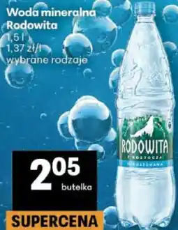 Delikatesy Centrum Woda mineralna Rodowita 1,5 l wybrane rodzaje oferta