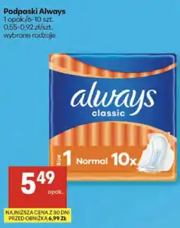 Delikatesy Centrum Podpaski Always oferta