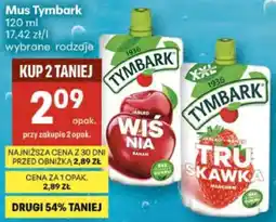 Delikatesy Centrum Mus Tymbark 120 ml wybrane rodzaje oferta