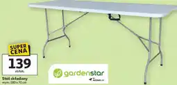Auchan Stół składany gardenstar BY AUCHANLAB wym.: 180 x 70 cm oferta