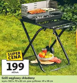 Auchan Grill węglowy składany oferta
