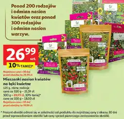 Auchan Mieszanki nasion kwiatów na łąki kwietne oferta