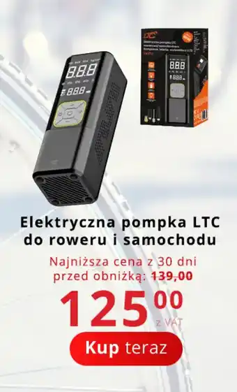 Elektryczna pompka LTC do roweru i samochodu