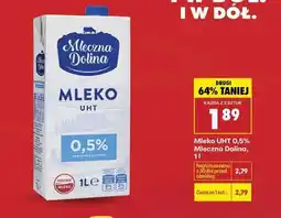 Biedronka Mleko UHT 0,5% Mleczna Dolina, 1l oferta