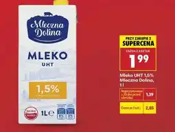 Biedronka Mleko UHT 1,5% Mleczna Dolina, 1 l oferta