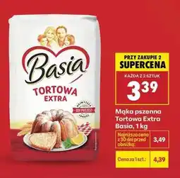 Biedronka Mąka pszenna Tortowa Extra Basia, 1 kg oferta