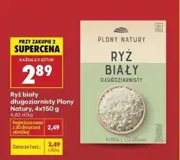 Biedronka Ryż biały długoziarnisty Plony Natury 4x150 g oferta
