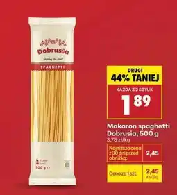 Biedronka Makaron spaghetti Dobrusia, 500 g oferta