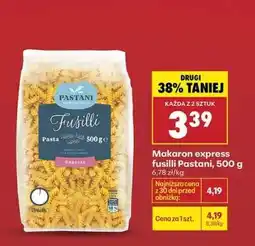 Biedronka Makaron express fusilli Pastani, 500 g oferta
