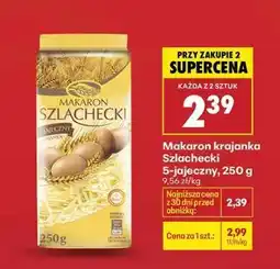 Biedronka Makaron krajanka Szlachecki 5-jajeczny, 250 g oferta