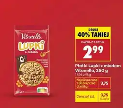 Biedronka Płatki Lupki z miodem Vitanella 250 g oferta