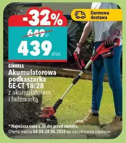 Biedronka Akumulatorowa podkaszarka GE-CT 18/28 oferta
