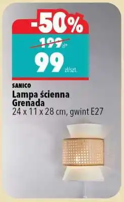 Biedronka Lampa ścienna Grenada oferta