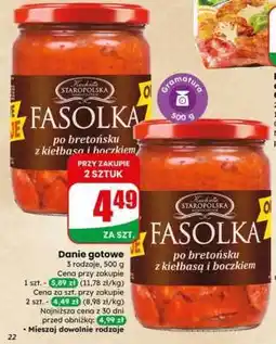 Dino Fasolka po bretońsku z kiełbasą i boczkiem oferta