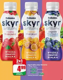 Dino Jogurt pitny skyr Bakoma oferta
