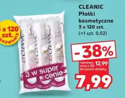 Kaufland CLEANIC PŁATKI KOSMETYCZNE 3 x 120 SZT oferta