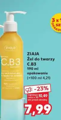 Kaufland ZIAJA Żel do twarzy C.B3 oferta
