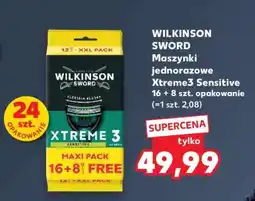 Kaufland WILKINSON SWORD Maszynki jednorazowe Xtreme3 Sensitive 16 + 8 szt. opakowanie oferta
