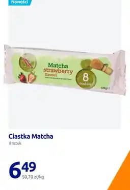 Action Ciastka Matcha strawberry flavour oferta