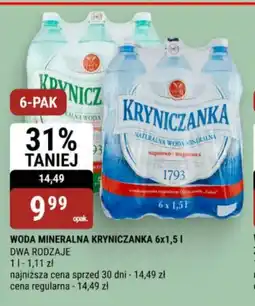 bi1 Kryniczanka woda mineralna oferta
