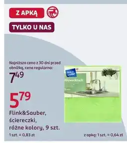 Rossmann Ściereczki Flink&Sauber oferta