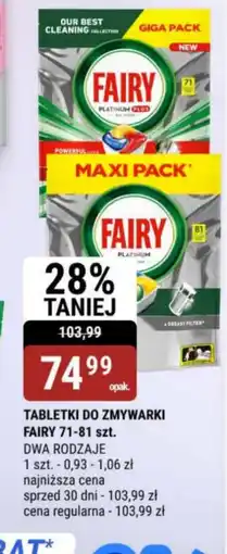 bi1 Fairy tabletki do zmywarki oferta