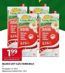 Stokrotka Market MLEKO UHT 3,2% FARM MILK oferta