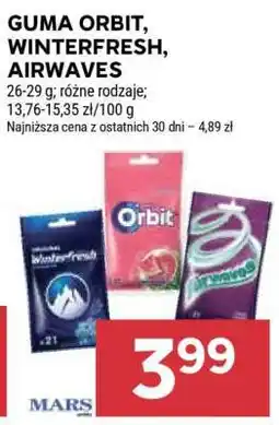 Stokrotka Market Guma Orbit, Winterfresh, Airwaves oferta