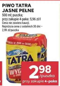 Stokrotka Market Piwo Tatra Jasne Pełne oferta